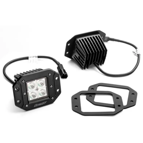 3 LED CUBE LIGHTS PAIR RECESSED FLUSH MOUNT - Led Light Bars