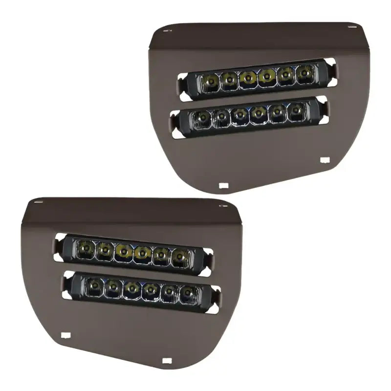 Dual Wide 8’’ LED Headlights for 2014-2025 Honda Foreman Atv - Mat Molasses Brown - Honda Dual Led Lights