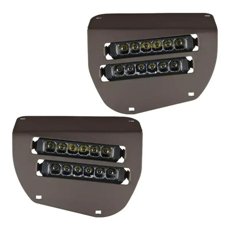 Dual Wide 8’’ LED Headlights for 2014-2025 Honda Foreman Atv - Mat Molasses Brown - Honda Dual Led Lights