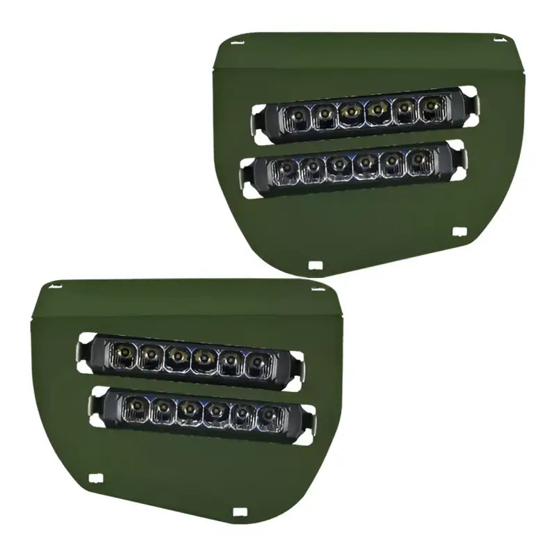 Dual Wide 8’’ LED Headlights for 2014-2025 Honda Foreman Atv - Olive Green - Honda Dual Led Lights