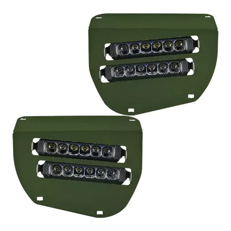 Dual Wide 8’’ LED Headlights for 2014-2025 Honda Foreman Atv - Olive Green - Honda Dual Led Lights