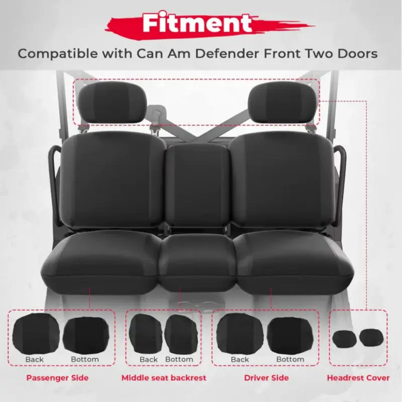 Seat Over Cover - Canvas - Can Am Defender - 800/1000 2016 - Driver Seat Over Cover