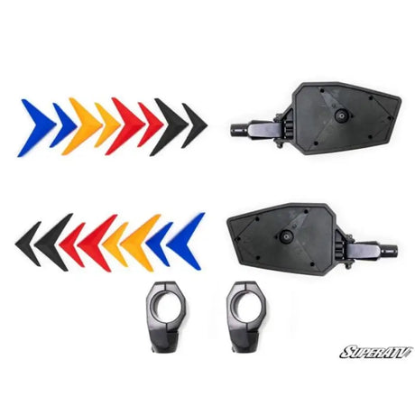 SIDE VIEW MIRROR RACE POLARIS CAN-AM KAWASAKI HONDA YAMAHA 1.75 - Utv Sxs mirrors