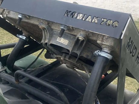 Yamaha Kodiak 700 Radaitor Relocation Kit Mud Hawgz Uk - Atv Radaitor Relocation Kits