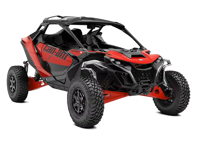 Red and black Can Am Maverick R 2 Seater off-road vehicle in Parts & Upgrades collection