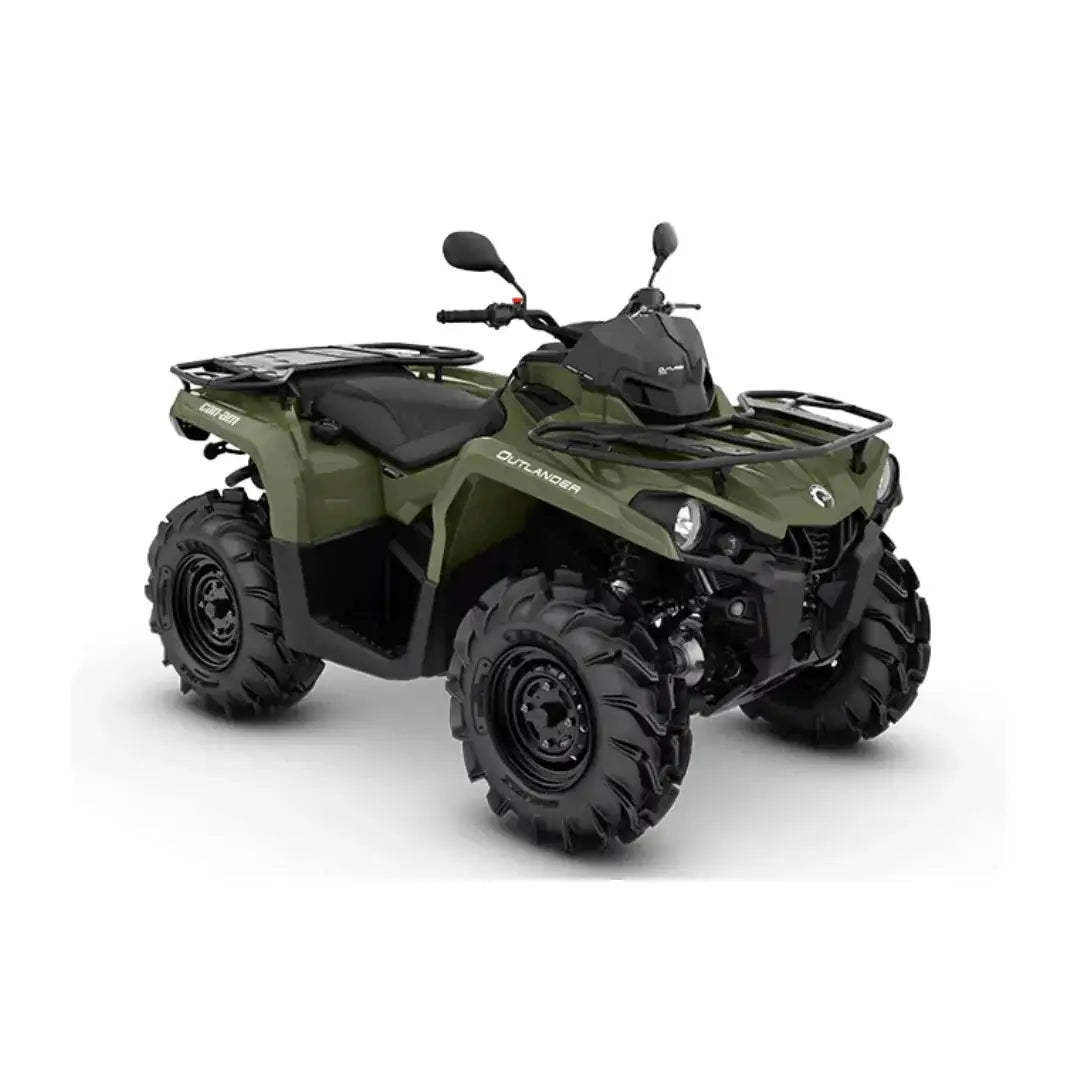Olive green all-terrain vehicle in Can Am Outlander 450 14-24 DPS Products collection