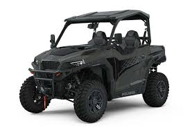 Polaris General 1000 2 Seaters off-road utility vehicle with dark gray color and four seats