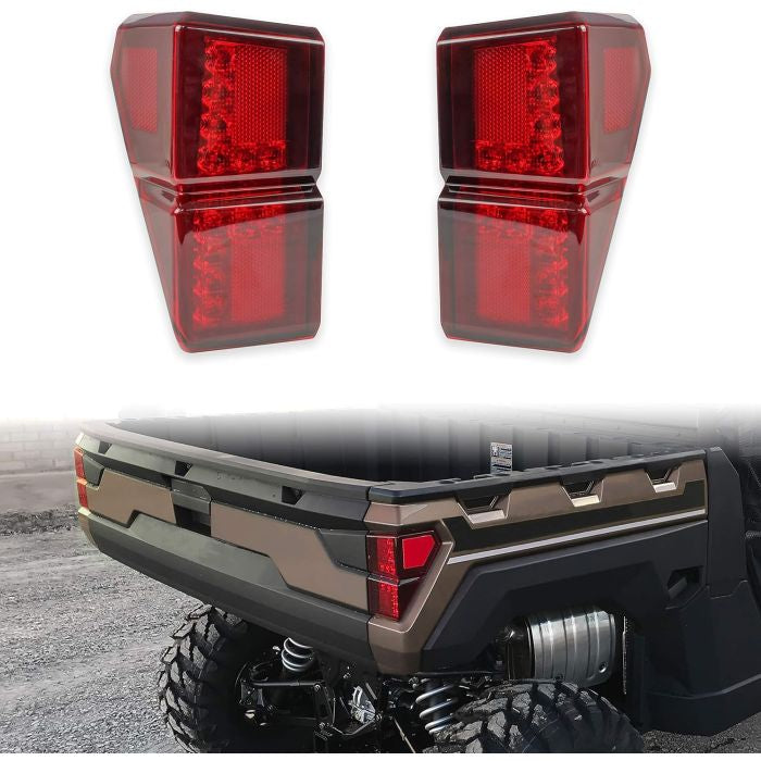 RED LED TAIL LIGHTS REAR BRAKE STOP LIGHTS POLARIS 18-24 RANGER 1000