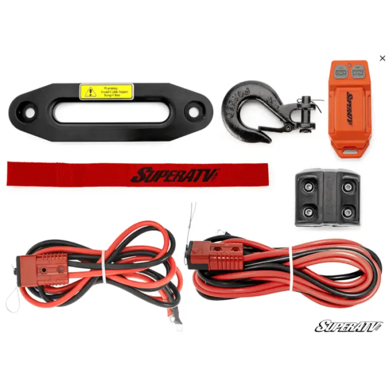 12V WINCH 5.5 TON 5,500KG, ATV/UTV, SYNTHETIC ROPE, 4 BOLT, SUPERATV WN - 12000Utv winchMud Hawgz Uk