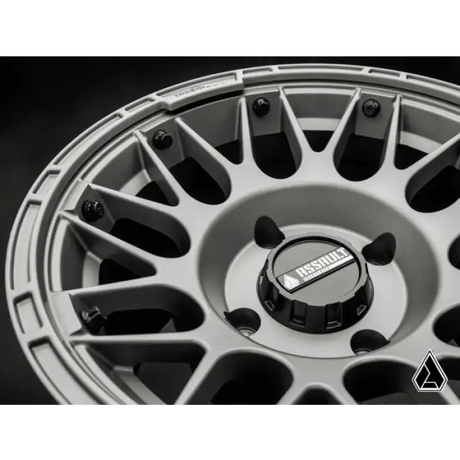 15x10 ASSAULT INDUSTRIES HELLFIRE BEADLOCK WHEELS, MATTE TITANIUM 4/136 4/137 (4x136 4x137) WHL - 136 - 4 - 15 - 10 - ILMTUtv SXS wheelsMud Hawgz Uk