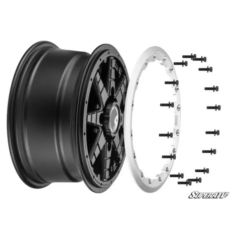 15x7 HEALY BEADLOCK WHEELS, 4/156 (4x156) WHL - 156 - 4 - 15 - 7 - BLUtv SXS wheelsMud Hawgz Uk