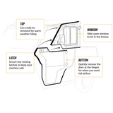 POLARIS RANGER XP CAB ENCLOSURE DOORS CLEAR, SUPER ATV