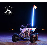 5150 Whips - Pair of 2 ft 187 whips with Bluetooth Mud Hawgz Uk