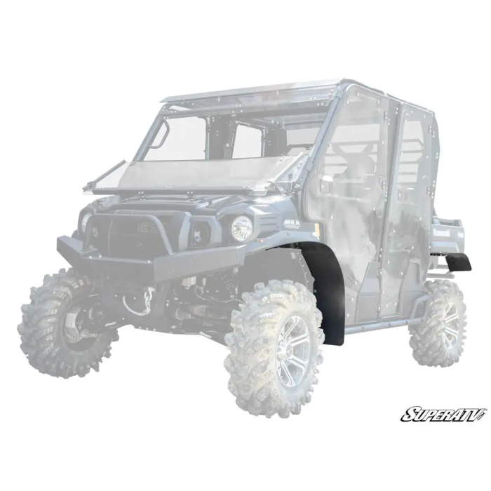 KAWASAKI MULE LOW PROFILE WHEEL ARCH FENDER FLARES MUD GUARDS, SUPER ATV FF-K-MULE-FXT