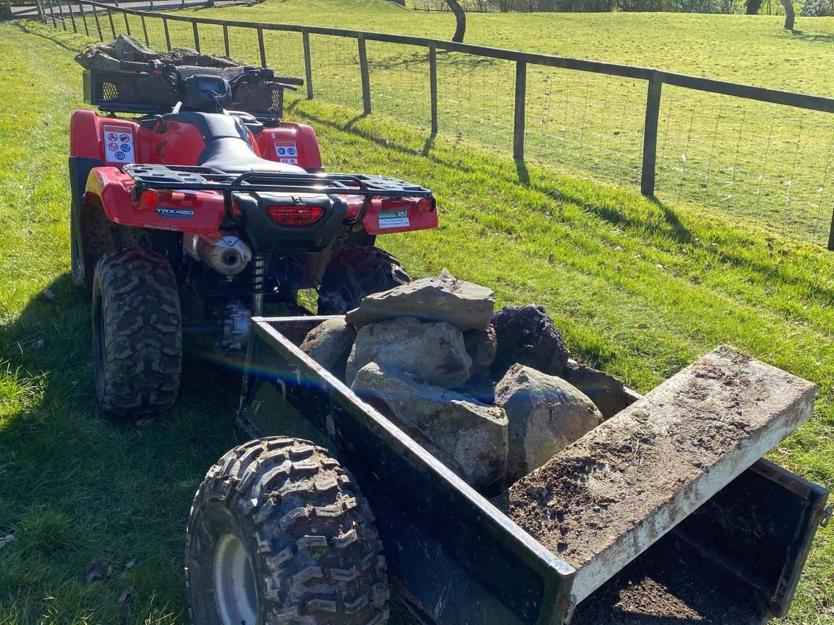 ATV BOX TRAILER 600KG 2Wheel, QUAD BIKE TRAILER / BLACK, EXTRA CARRIAGE CHARGE!! Mud Hawgz Uk