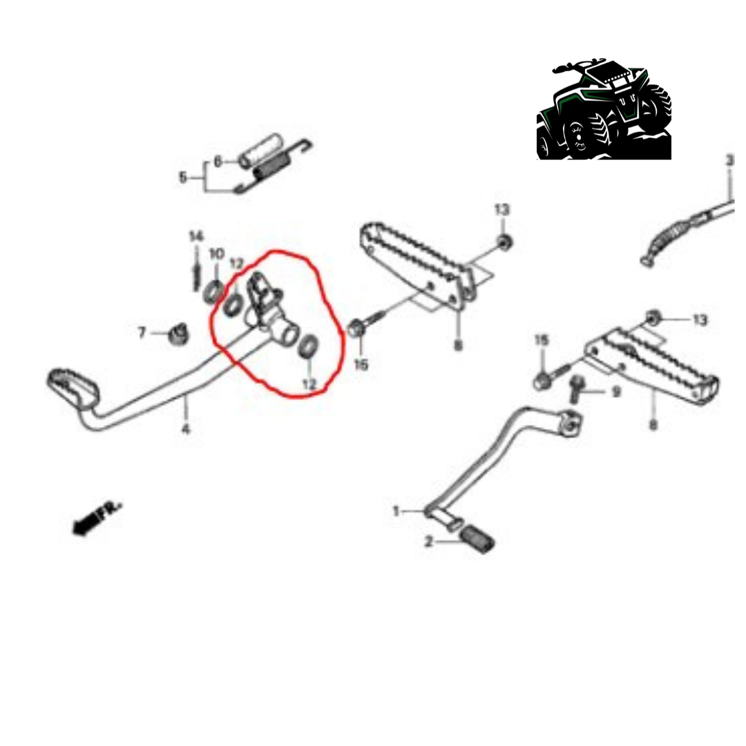 Brake Drum Seal  17x23x3 Honda Trx 420/500/520 SRA Oem 91206-968-003 - Mud Hawgz Off-Road