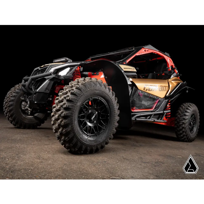 CANAM MAVERICK X3 LOW PROFILE WHEEL ARCH FENDER FLARES MUD GUARDS, ASSAULT INDUSTRIES