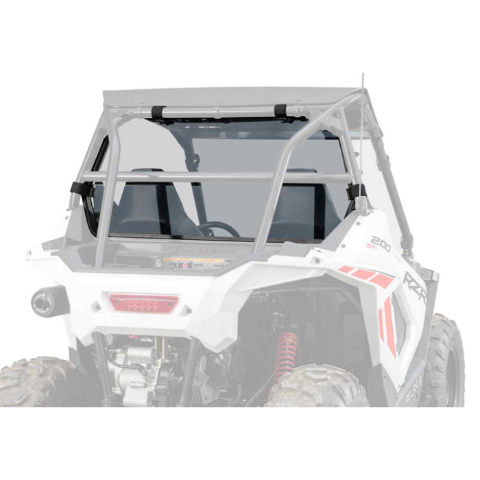 REAR WINDSCREEN POLYCARBONATE POLARIS RZR 200 UTV, WINDSHIELD