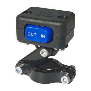 Handlebar-mounted winch control for Assault Series 3500lb Winch with synthetic cable.
