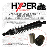 Upgraded | Front Lower | Shock Bush Kit | Honda TRX420/500/520 FA6/FM6 - Mud Hawgz Off-Road