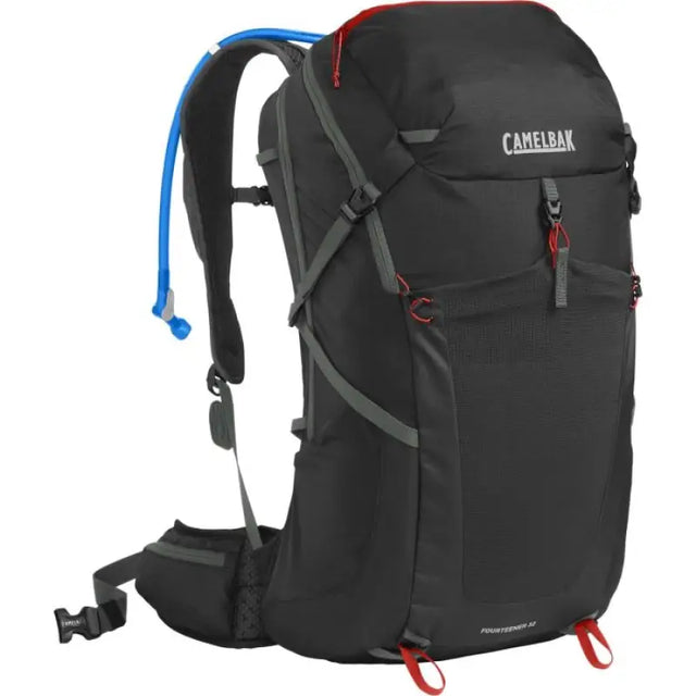 CAMELBAK FOURTEENER 32 HYDRATION PACK 2023: BLACK/RED POPPY - Hydration Pack