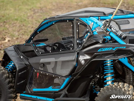 CAN-AM X3 UPPER DOORS CLEAR WINDOWS PLASTIC SUPER ATV - Utv sxs doors