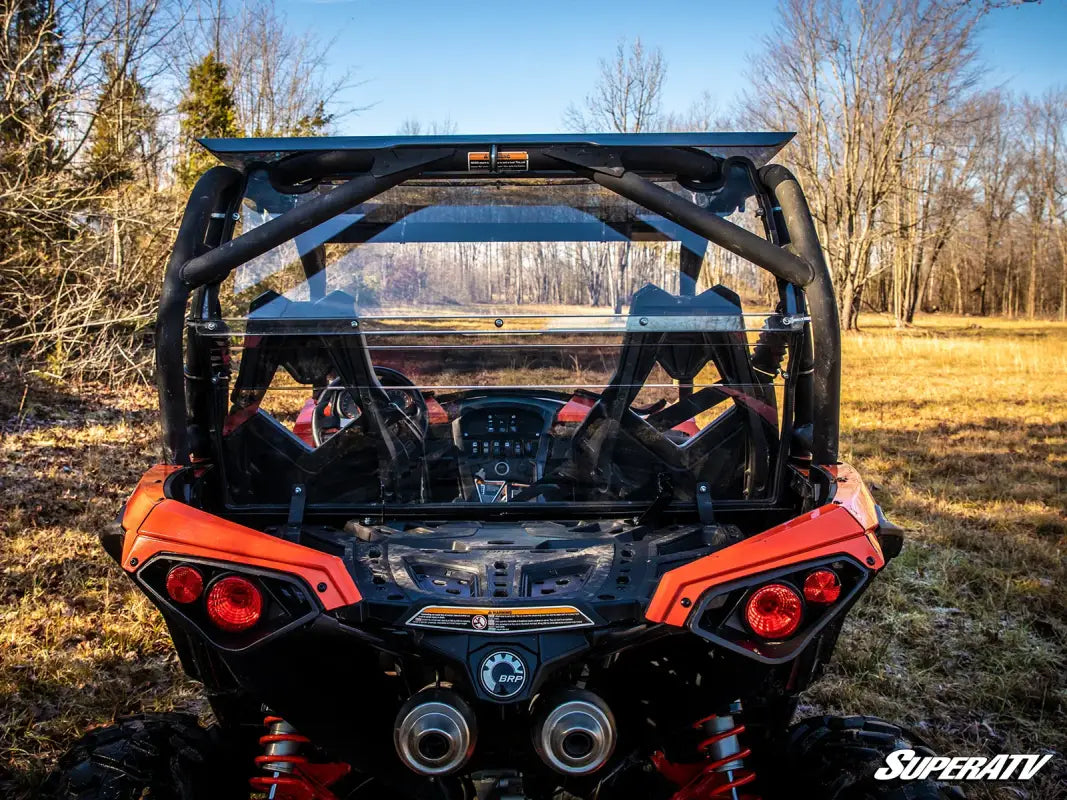 CANAM MAVERICK UTV REAR WINDSHIELD POLYCARBONATE SuperAtv - Utv sxs windscreens