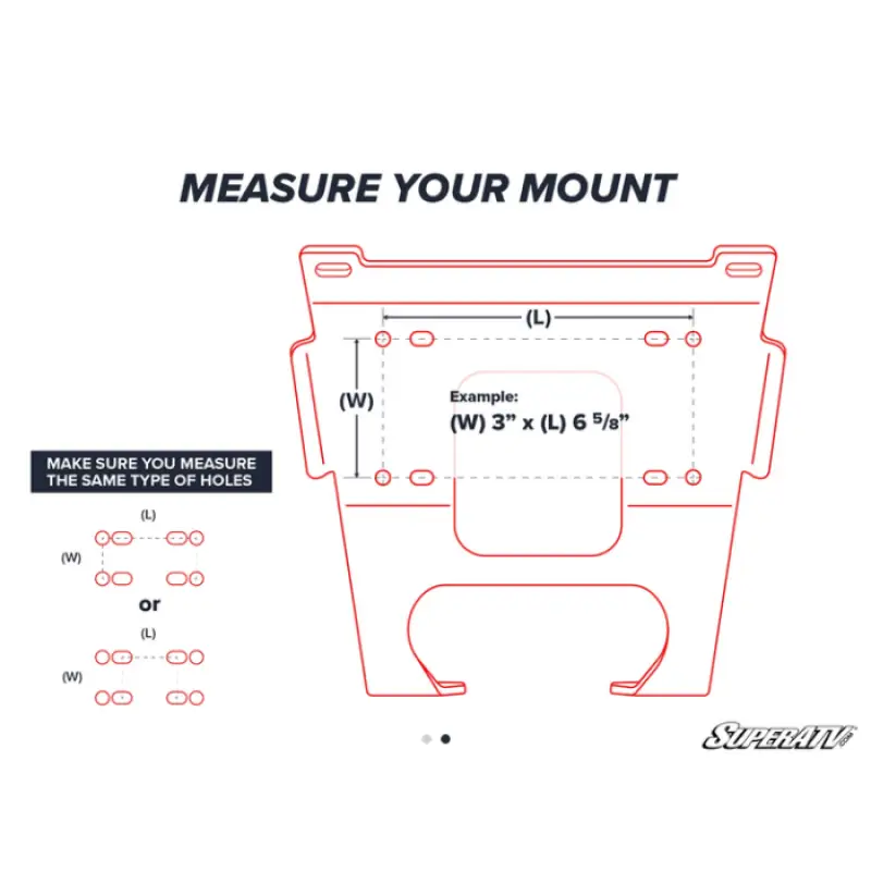 CANAM RENEGADE WINCH MOUNT PLATE, SUPERATV WM - CA - REN - 00Atv Winch MountMud Hawgz Uk