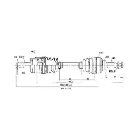 Complete CV Shaft Front Right / Left Honda TRX420 FA/FE/FM 09 - 14Vehicle Parts & Accessories:ATV, Side - by - Side & UTV Parts & Accessories:Body & Frame:Body Parts, Doors & Fenders:FendersMud Hawgz Uk