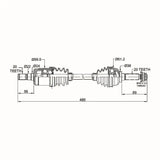 CV Shaft | Suzuki King Quad 450 / 500 / 700 750 | Front - Atv Driveshafts