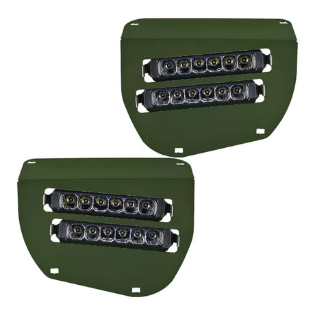 Dual Wide 8’’ LED Headlights for 2014-2025 Honda Foreman Atv - Olive Green - Honda Dual Led Lights