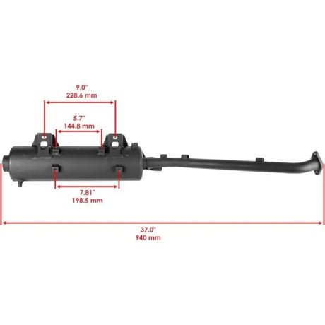EXHAUST MUFFLER 06-11 KAWASAKI 750 BRUTE FORCE KVF 750 - Atv Exhaust