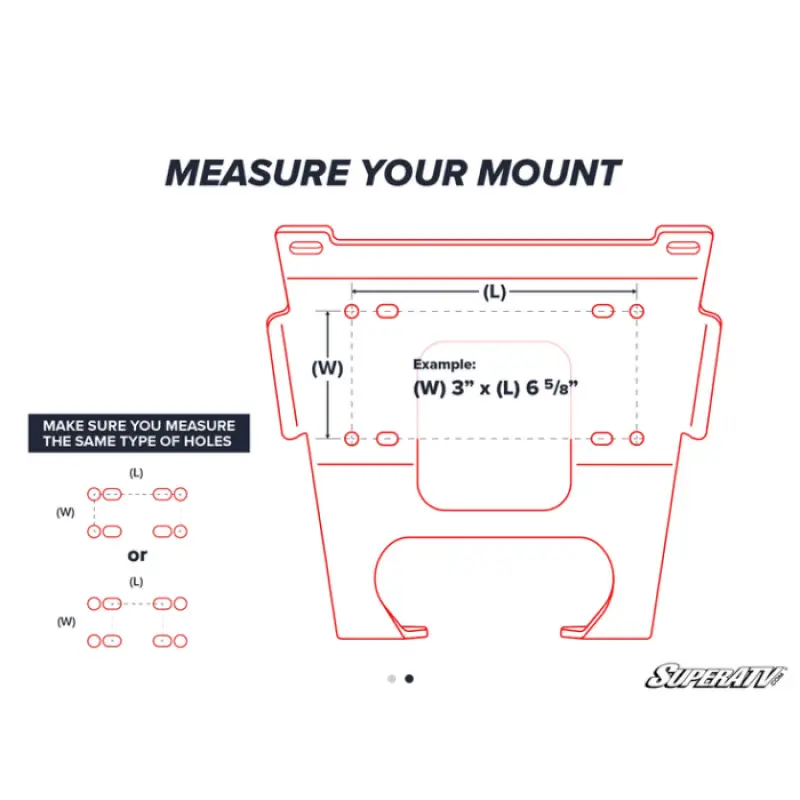 POLARIS RANGER 570 WINCH MOUNT PLATE SUPERATV WM01-002-00 - Utv winch mount