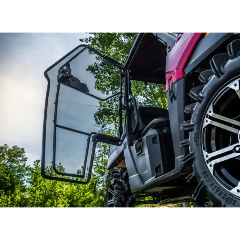 POLARIS RANGER CAB ENCLOSURE DOORS CLEAR SUPER ATV DOOR-P-RAN-MID-001-72 - Utv sxs doors