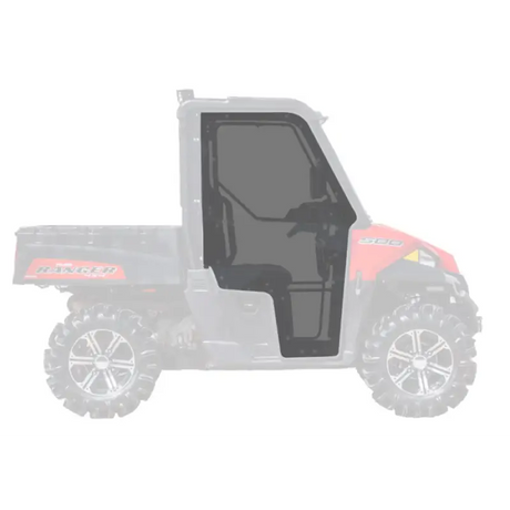 POLARIS RANGER CAB ENCLOSURE DOORS CLEAR SUPER ATV DOOR-P-RAN-MID-001-72 - Utv sxs doors