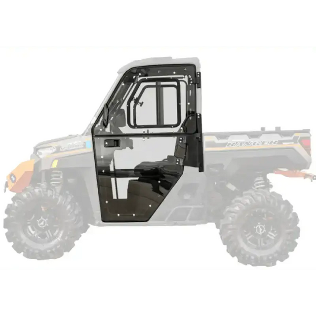 POLARIS RANGER XP CAB ENCLOSURE DOORS CLEAR, SUPER ATVUtv DoorsMud Hawgz Uk