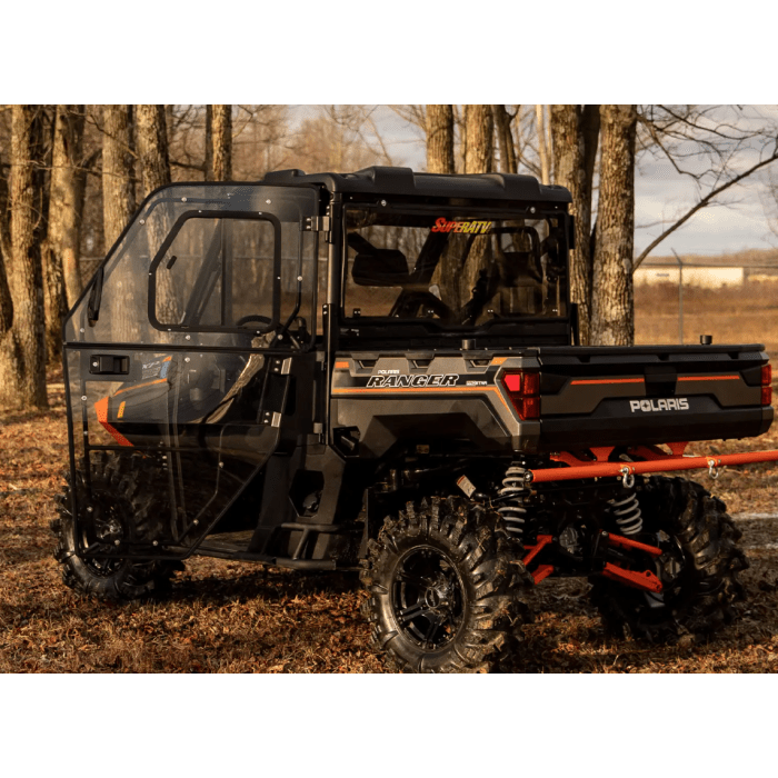 POLARIS RANGER XP CAB ENCLOSURE DOORS CLEAR, SUPER ATVUtv DoorsMud Hawgz Uk