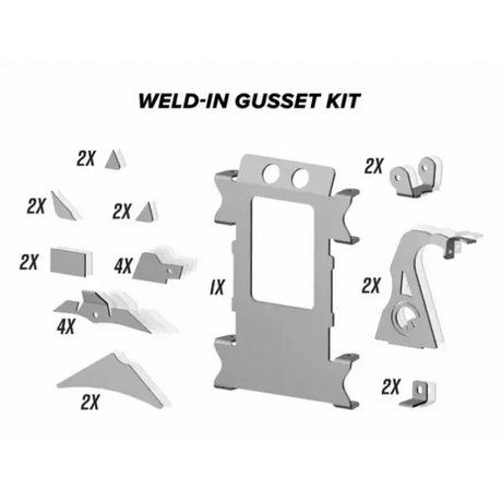 POLARIS RZR XP TURBO/1000 WELD IN FRAME STIFFENER GUSSET KIT, SUPERATVVehicle Parts & Accessories:ATV, Side - by - Side & UTV Parts & Accessories:Body & Frame:Body Parts, Doors & Fenders:FendersMud Hawgz Uk