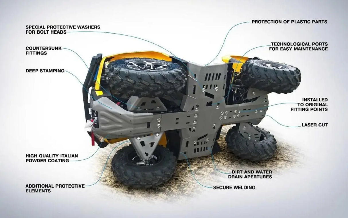 Rival Skid Plate - Suzuki LTA 500/750 King Quad 19-23 - Atv Skid plates