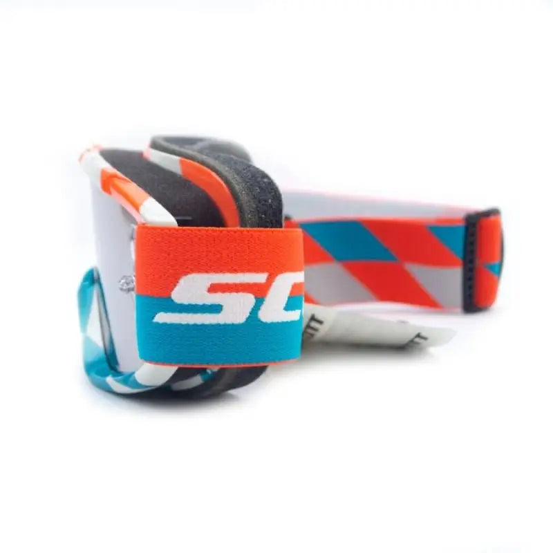 SCOTT 89SI PRO YOUTH GOGGLE TRACK ORANGE/BLUE W/SILVER LENS - Goggles