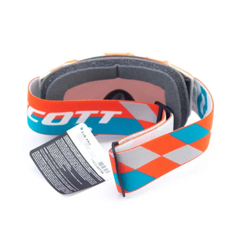 SCOTT 89SI PRO YOUTH GOGGLE TRACK ORANGE/BLUE W/SILVER LENS - Goggles