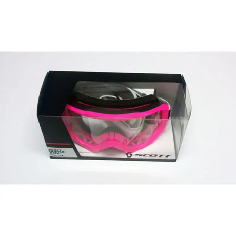 SCOTT HUSTLE GOGGLES CLEAR LENS PINK/WHITE SC084106 - Goggles