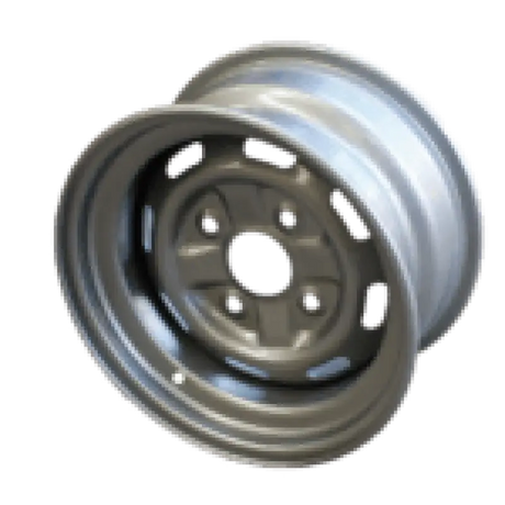 Steel Rim | Silver | 12x6 | 4/110 PCD | offset + 15 | Front - Standard Atv Rims