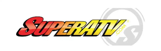 SuperATV’ logo with a gradient from red to yellow.