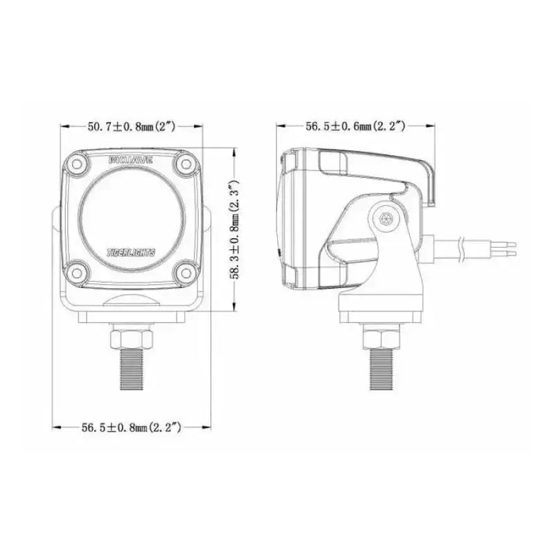 TIGER LIGHTS - SINGLE LED SPOT LIGHT 2" 12/24V MOJAVE TLM2Vehicle Parts & Accessories:ATV, Side - by - Side & UTV Parts & Accessories:Steering & Suspension:A - Arms & SwingarmsMud Hawgz Uk